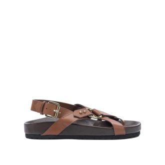 SOEUR Flat Sandals, female, Brown, Size: 11 US Mexico Sandals