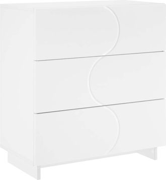 vidaXL Aparador Blanco 70 X 38 X 75 Cm Madera De Ingenier&iacute;a Vidaxl