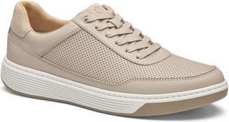 Johnston & Murphy Dawson Perforated Leather Sneaker in Beige Full Grain at Nordstrom, Size 10.5