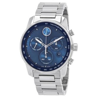Movado Bold Verso Quartz Blue Dial Mens Watch 3600865