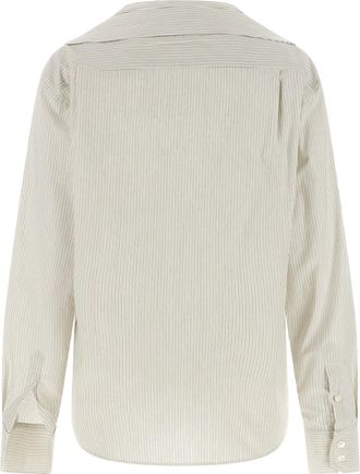 Maison Margiela Womens Gray Cotton Blouse