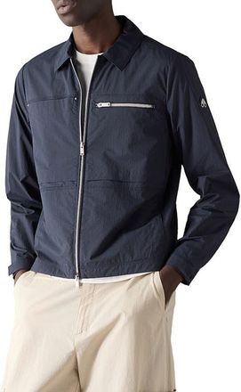 Moose Knuckles Topflight Water Repellent Shirt Jacket in Navy at Nordstrom, Size Xx-Large