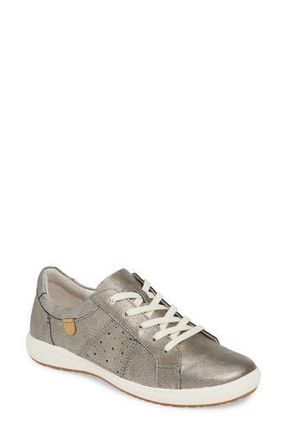 Josef Seibel Caren 01 Sneaker in Platin Metallic Leather at Nordstrom Rack, Size 10-10.5Us / 41Eu