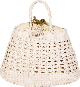 Dragon Diffusion Santa Cano Open Lattice Basket Bag