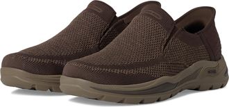 Skechers USA Mens Mens Arch Fit Motley-Atlee Sneaker, Brown, 10