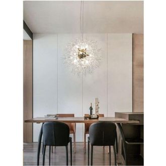 Trade Shop Lampadario Moderno Plafoniera Fuochi Dartificio Lampada a Sospensione G9 Lp-32 - Oro - Trade Shop Traesio