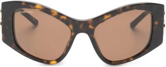 Balenciaga Occhiali da sole Dynasty XL con montatura a D - Marrone