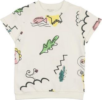 Maniere Kids Coloring Book Print T-Shirt in White at Nordstrom, Size 3T