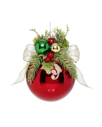 Mark Roberts Handmade Floral Jewel Ball Ornament