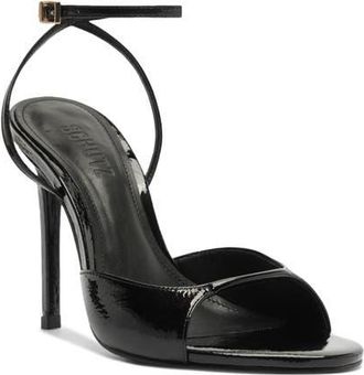 Schutz Arlette Ankle Strap Sandal in Black at Nordstrom, Size 9.5