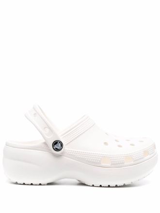 Crocs platform-sole clog sandals - women - PVC/PVC/PVC - 41 - White