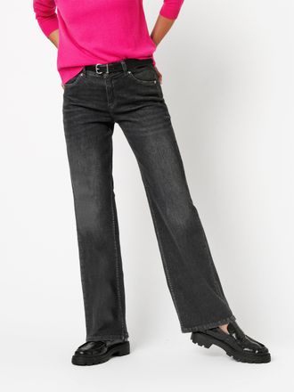 Toni Weite Jeans TONI Liv, Damen, Gr. 21, K-Gr, anthra used, Denim/Jeans, Obermaterial: 95% Baumwolle, 3% Polyester, 2% Elasthan, weit kn&ouml;chellang, Jeans W
