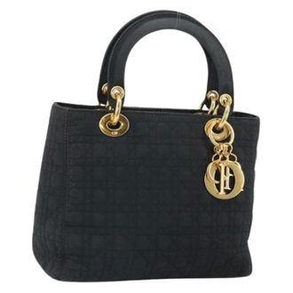 Dior Pre-owned Handbags, female, Black, Size: ONE SIZE Pre-owned Vintage Nylon Hand Bag