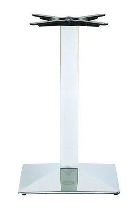 Netfurniture Nuton Square Base Table Base in Silver
