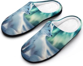 Generic Fox in Snowy Winter Wildlife Womens Slippers Winter Warm House Shoes Indoor Outdoor Hotel Slipper