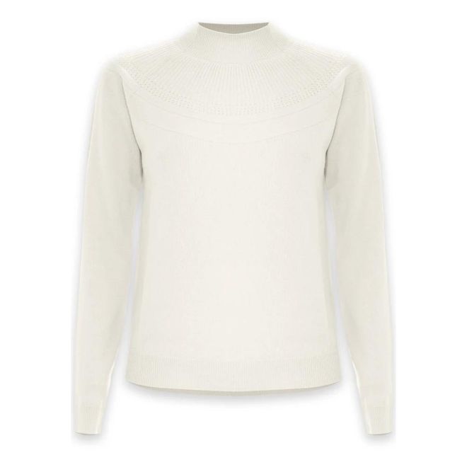 Delicate Chic Long Sleeve Close Neck Sweatshirt