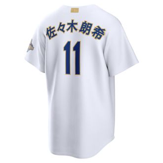 Nike Roki Sasaki Los Angeles Dodgers 2025 World Series Champion Gold Series Nike Mens MLB Stadium Jersey in White | RE260KQJ6LD-5PQ