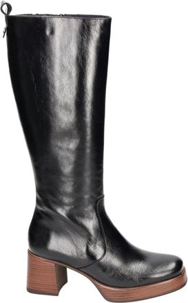 Fluchos Cristel D9339-Al - Dames - Laarzen met Hak - Zwart - 39 EU - Leer - Schoenen