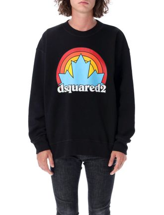 Dsquared2 Black Crew Neck Sweatshirt