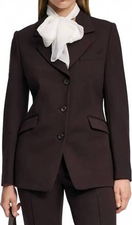 Dorothee Schumacher Emotional Essence Jacket In Chocolate