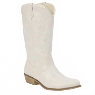Matisse Footwear Womens Gaucho Western Boots In Cream