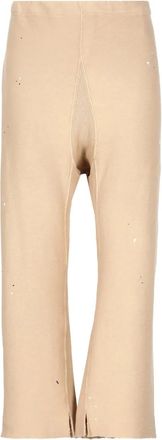 Maison Margiela Pantaloni crop con coulisse - Toni neutri