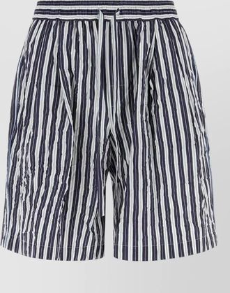 Dolce & Gabbana viscose blend bermuda shorts striped pockets