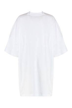 Moschino Womens White Cotton Mini-Dress