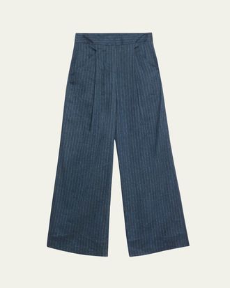 Veronica Beard Rimini Pinstripe Pants