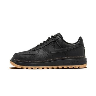 Nike Fitness, Heren, Zwart, 38 1/2 EU, Leer, Air Force 1 Luxe