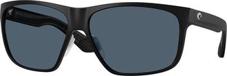 Costa 6S9128 Trades Polarized 912801 Mens Sunglasses Black Size 60