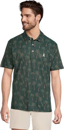 Chubbies The Brushstroke Palm (Range Polo) Mens Clothing Dark Green - Plaid : 2XL, Polyester/Spandex