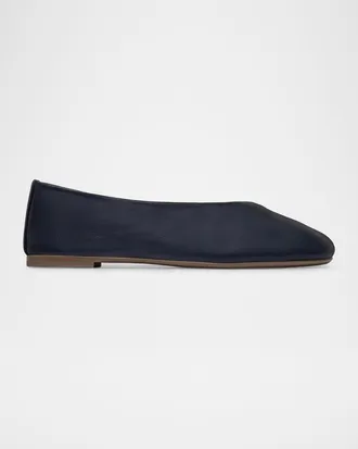 Bernardo Meredith Leather Ballerina Flats
