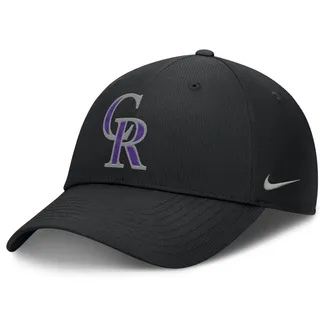 Nike Colorado Rockies Club Nike Mens Dri-FIT MLB Adjustable Hat in Black | NB0200ADNV-T0X