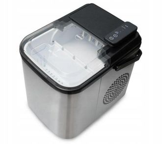 OEM M&aacute;quina De Hielo Eldom Ks2109, 12 Kg/24 H, 110 W, Con Pala Para Hielo, Color Plata-negro