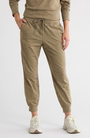 DKNY Space Dye High Waist Slim Joggers in Utility Green Spacedye at Nordstrom Rack, Size X-Large