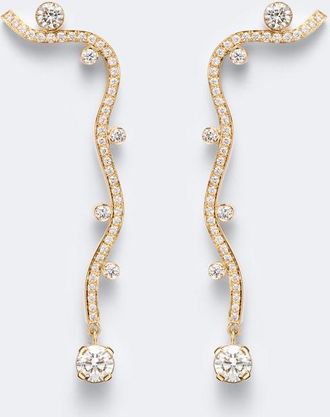 Sophie Bille Brahe Grand Ocean Etoile 18kt gold earrings with diamonds