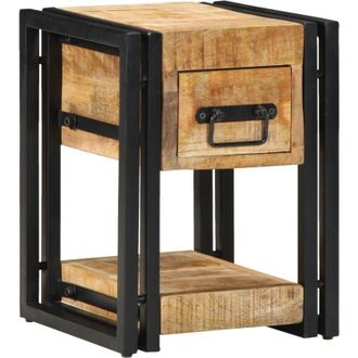 vidaXL Vidaxl - Bedside Cabinet 2 pcs Brown 30 x 30 x 40 cm Solid mango wood