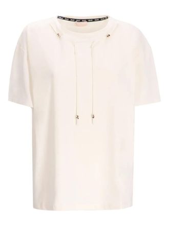 Liu Jo T-shirt met trekkoord - Beige