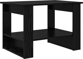 vidaXL Mesa De Caf&eacute; Roble Negro 72 X 50 X 50 Cm Madera De Ingenier&iacute;a Vidaxl
