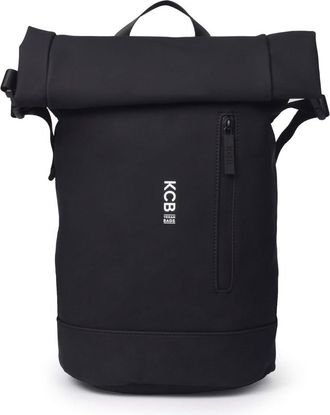 KCB Medium Base Anti-Theft Backpack | 100% Vegan, Black/White