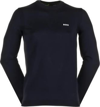 HUGO BOSS Ever-X sweater met logo - Blauw