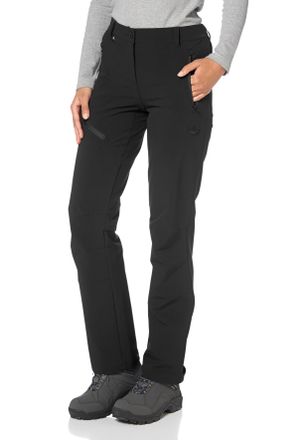 Polarino Funktionshose POLARINO, Damen, Gr. 36, N-Gr, schwarz, Obermaterial: 92% Polyamid, 8% Elasthan, unifarben, schmal lang, Hosen Funktionshose, mit Reissv