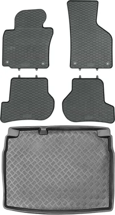 OEM Juego De Alfombrillas De Goma Para Coche Y Alfombrilla Para Maletero Para Volkswagen Golf V Hatchback (2003-2009)