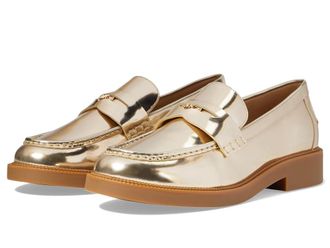 Michael Kors Eden Loafer Womens Shoes Pale Gold : 7.5 M, Leather