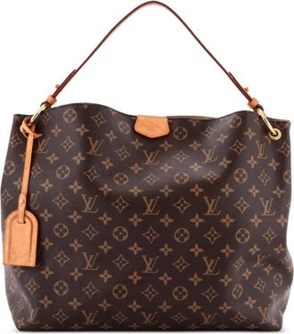 Louis Vuitton Graceful Handbag Monogram Canvas MM hobo bag - Bruin