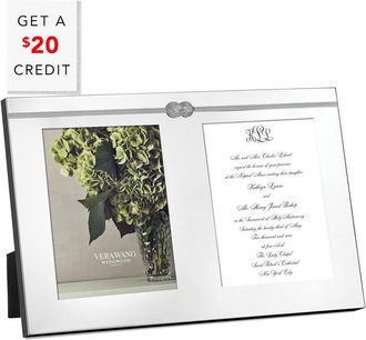 Wedgwood Vera Wang For Wedgwood Infinity 5X7in Double Invitation Frame With $20 Credit