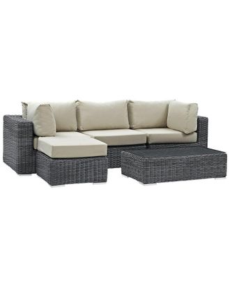 ModWay Summon 5-Piece Outdoor Patio Sunbrella Sectional Set