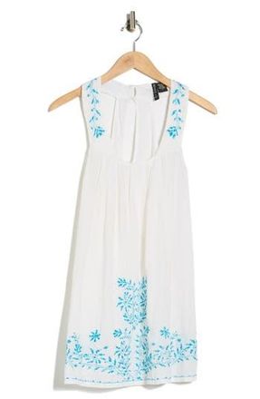 Boho Me Embroidered Cover-Up Dress in White at Nordstrom Rack, Size Medium