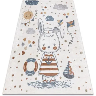 RugsX Rugsx - Carpet bono 8441 bunny sailor cream / blue multicolour 280x370 cm